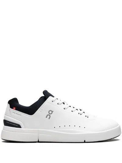 ON RUNNING THE ROGER ADVANTAGE "WHITE/MIDNIGHT" SNEAKERS