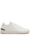 On Running Logo-print Perforated Low-top Sneakers In White Olive