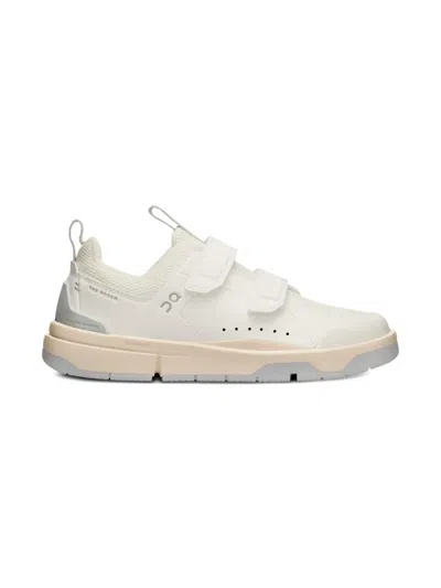 On Running Kids' The Roger Double-strap Trainers In White