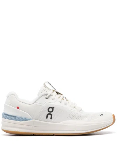 On Running The Roger Pro Sneakers In Ivory/ Chambray