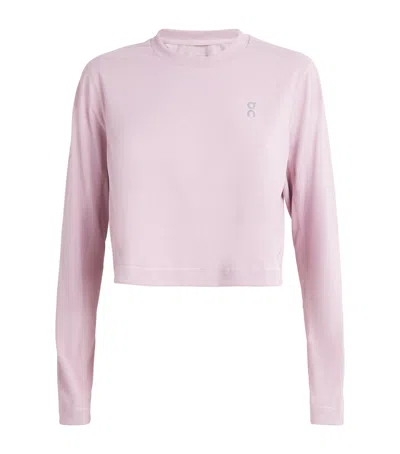 On Running Train Long-t Top In Purple