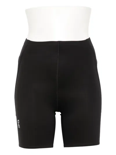 On Running Train Shorts In Black