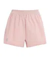 On Running Train Shorts In Purple