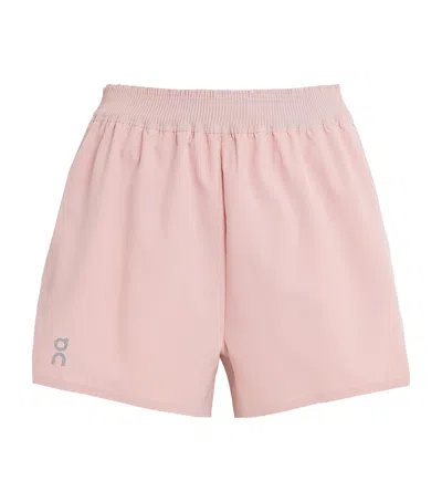 On Running Train Shorts In Purple