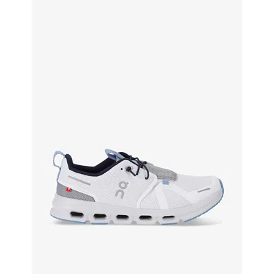 ON RUNNING WHITE KIDS' CLOUD SKY MESH LOW-TOP TRAINERS EUR 38.5 /5.5 UK