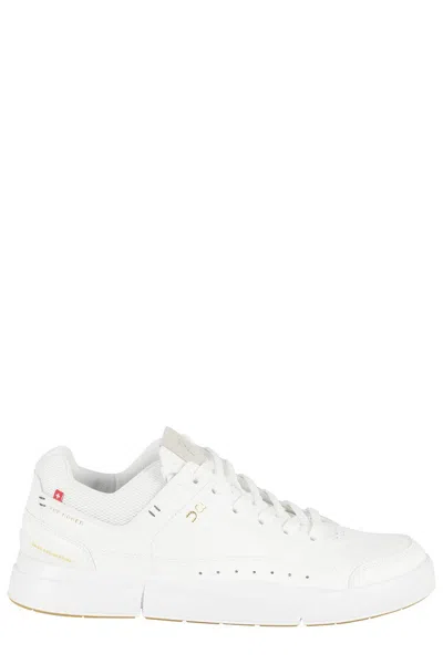 On Running White Sneakers With Vegan Leather Upper