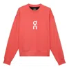 On Running (wmns)  Club Crew Sweatshirt 'red' In Orange