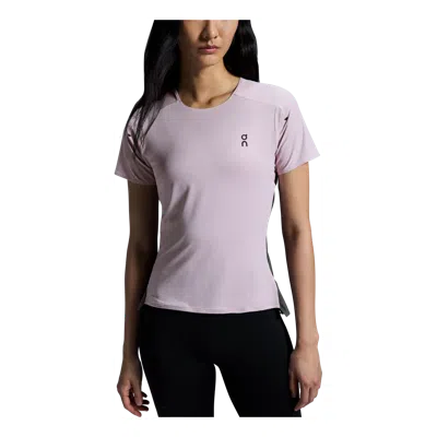 On Running (wmns)  Performance Running T-shirt 'purple' In Gray