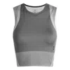 On Running (wmns)  Studio Knit Crop Top 'rock Glacier' In Gray