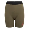 On Running (wmns)  X Pleasures X The Loop Short Tights 'olive'