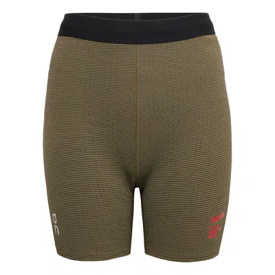 On Running (wmns)  X Pleasures X The Loop Short Tights 'olive'