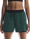 On Running Women's 3" Performance 2-in-1 Shorts In Green