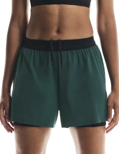 On Running Women's 3" Performance 2-in-1 Shorts In Green