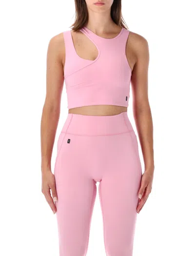 On Running Women's Asymmetric Cutout Crop Top In Rosa