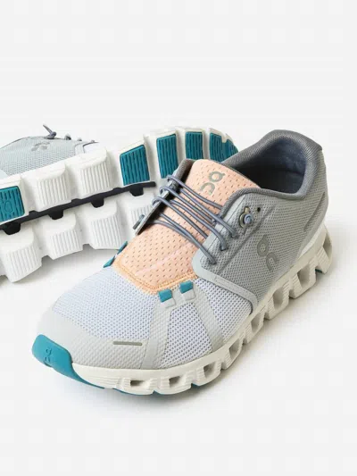 On Running Women's Cloud 5 Push Sneakers In Glacier/undyed White In Multi