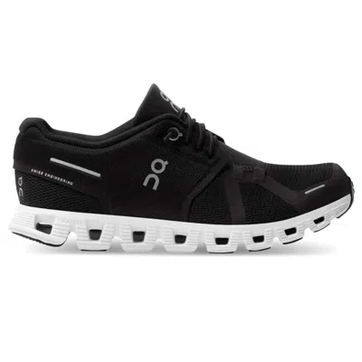 On Running Women Cloud 5 Running Shoes In Black/white In Multi