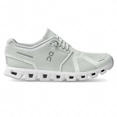 On Running Women's Cloud 5 Running Shoes In Ice/white In Green