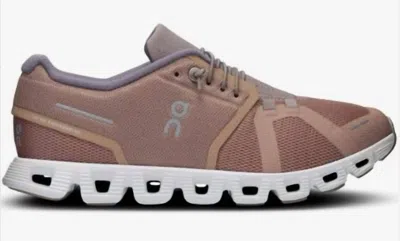 On Running Women's Cloud 5 Sneakers In Rosebrown/fog In Multi