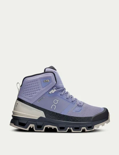 On Running Women's Cloudrock 2 Waterproof Hiking Shoes In Purple
