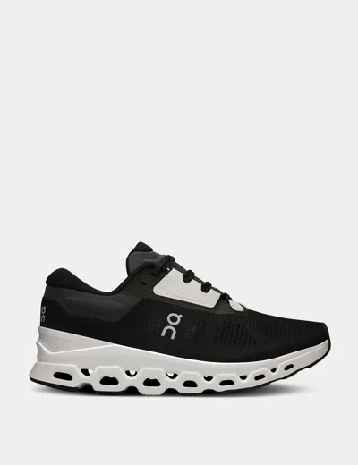 On Running Women's Cloudstratus 3 Road Running Shoes In Black