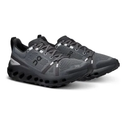 On Running Women's Cloudsurfer Trail Running Shoes In Eclipse/ Black