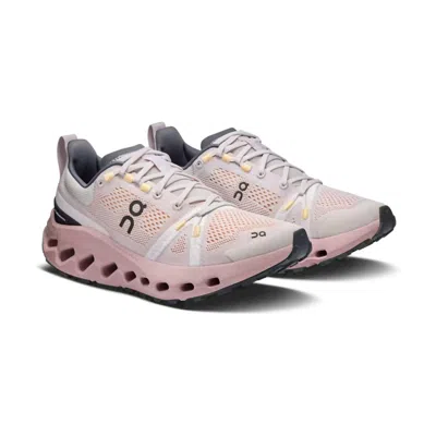 On Running Women's Cloudsurfer Trail Running Shoes In Silver/ Mauve