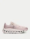 On Running Casual Sneakers With Mesh Upper And Rubber Outsole In Pink