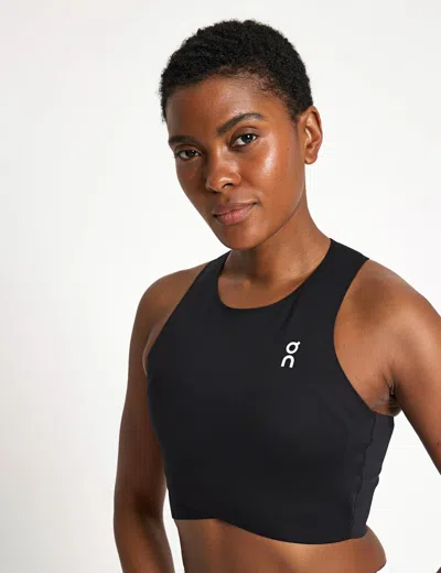 On Running Women's Court Crop Top In Black