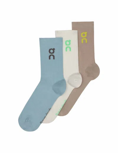 On Running Women's Logo Sock High 3p In Brown