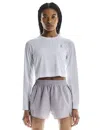 On Women's Train Lg-t Crop Graphic In White