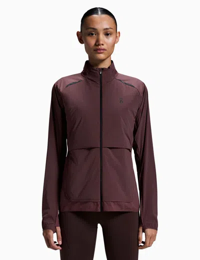 On Running Women's Weather Jacket Insulated In Purple