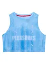 On Running X Pleasures X The Loop Mesh Cropped Top In Blue