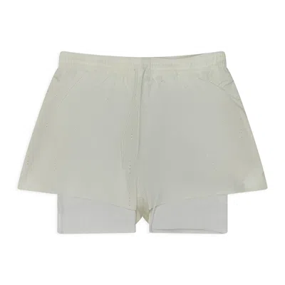 On X Paf 2-in-1 Performance Running Shorts In White