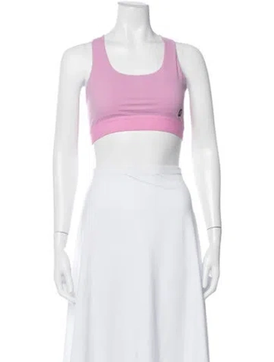 Pre-owned On Scoop Neck Sleeveless Sports Bra In Purple