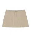 On Shell Skort In Neutral