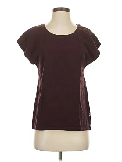 Pre-owned On Short Sleeve T-shirt In Burgundy
