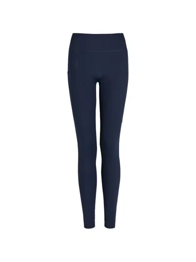 On Side-pocket Leggings In Blue