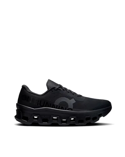 On Cloudmster Logo Sneakers In Black