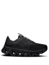 On Running Black Polyester Rubber Cloudswift Amp 1 Sneakers In Black