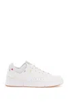 On White Synthetic Leather And Fabric The Roger Center Court Sneakers In White Gum (white)