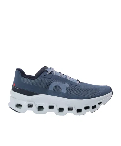 On Solid Color Sneakers In Blue