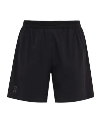 On Sports Shorts With Elasticated Waistband In Black