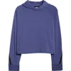 On Studio Crop Hoodie In Purple