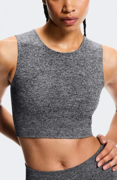 On Studio Knit Crop Top In Gray