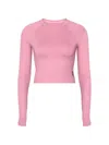 On Studio Cropped T-shirt In Pink