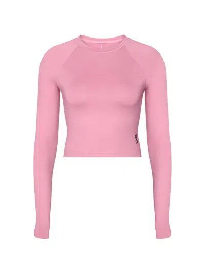 On Studio Cropped T-shirt In Pink