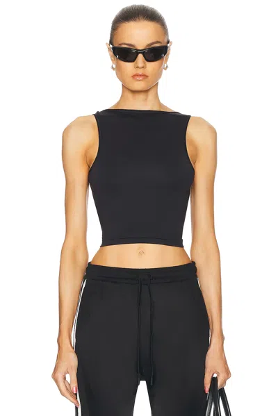 On Studio Cut-out Crop Top In Black