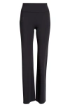 On Womens Black Studio Flared Performance Leggings In Black