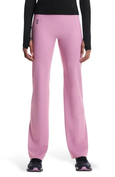 On Studio High Waist Flared Leggings In Pink