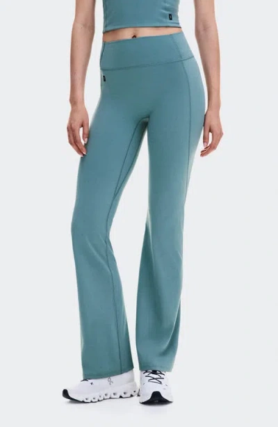 On Studio High Waist Flared Pants In Agave